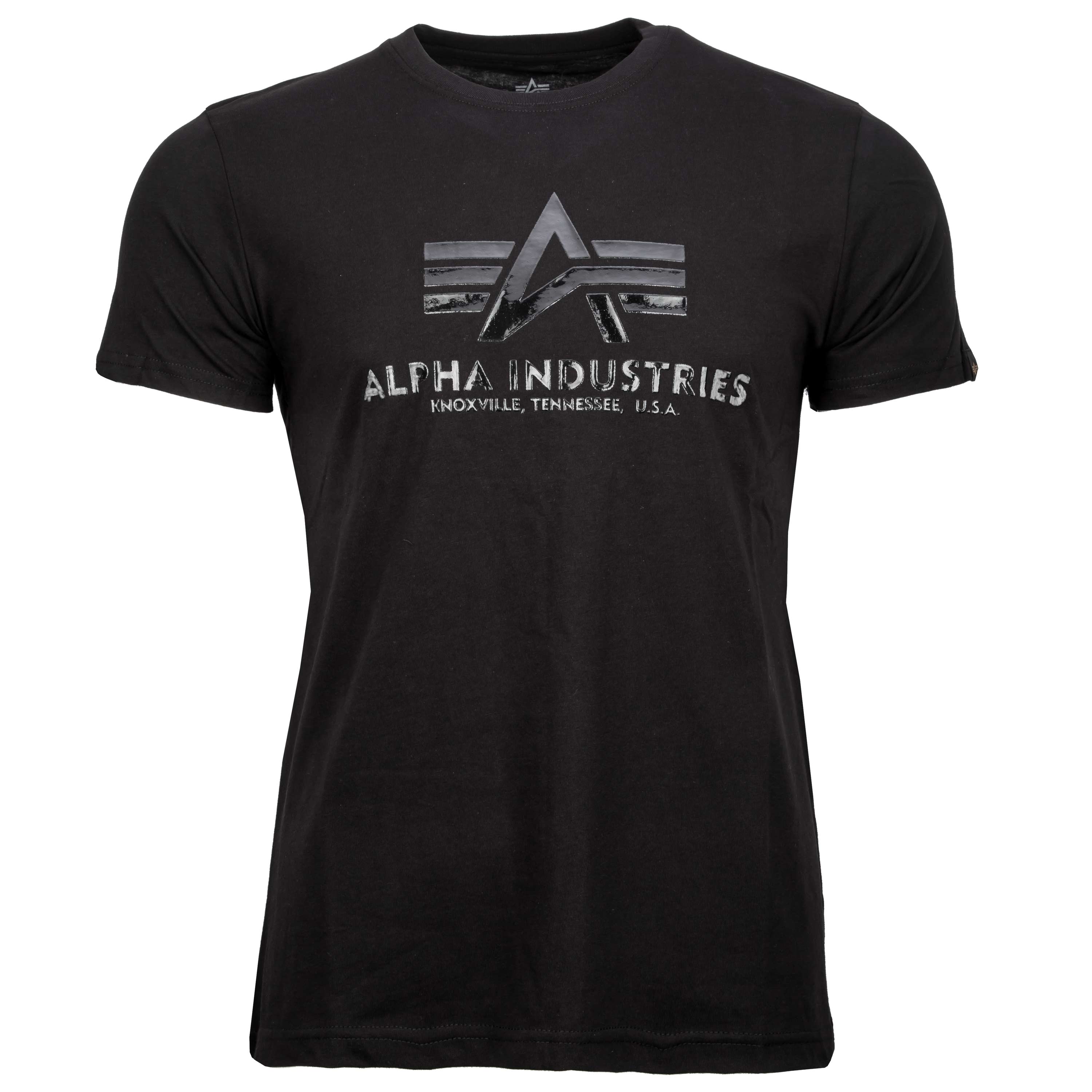Alpha Industries camiseta Vinyl Logo T black en ASMC